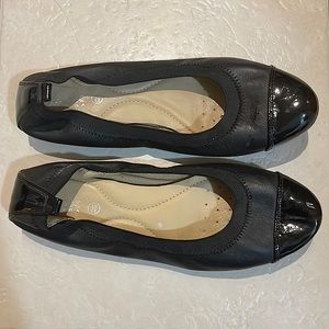 Geox Elastic Black Ballet Flat